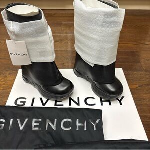 Givenchy Black Biker Ankle Boots size 37 BE603SE1AZ-001